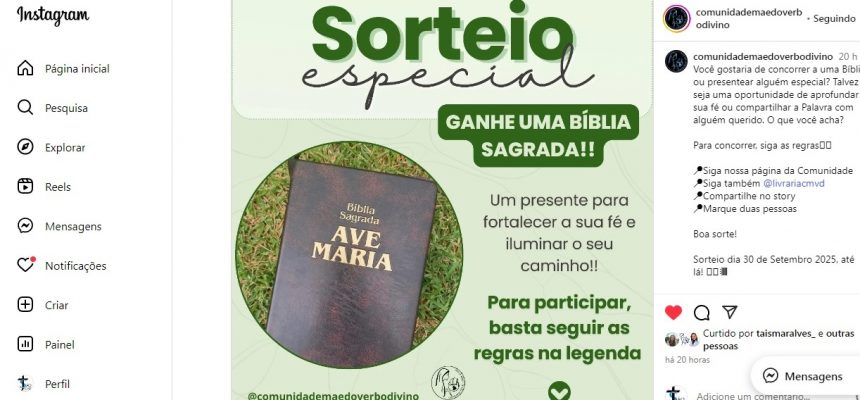 instagrampromocaobiblia